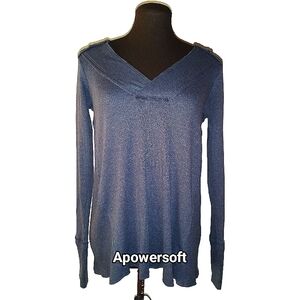 Rib Knit V Neck Top (0728)